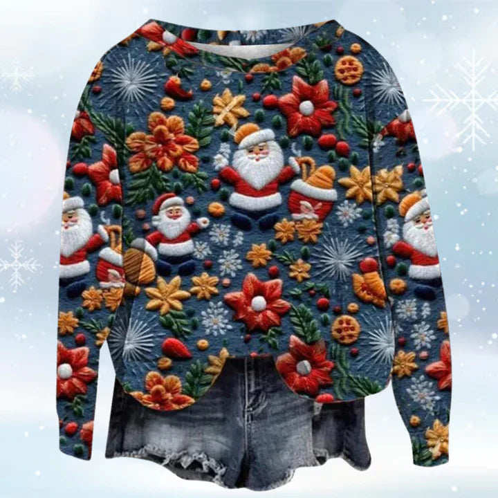 Warm festive jumper for women