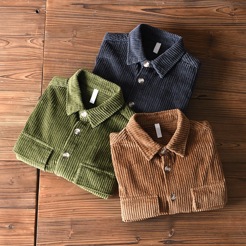 Classic corduroy shirt for men