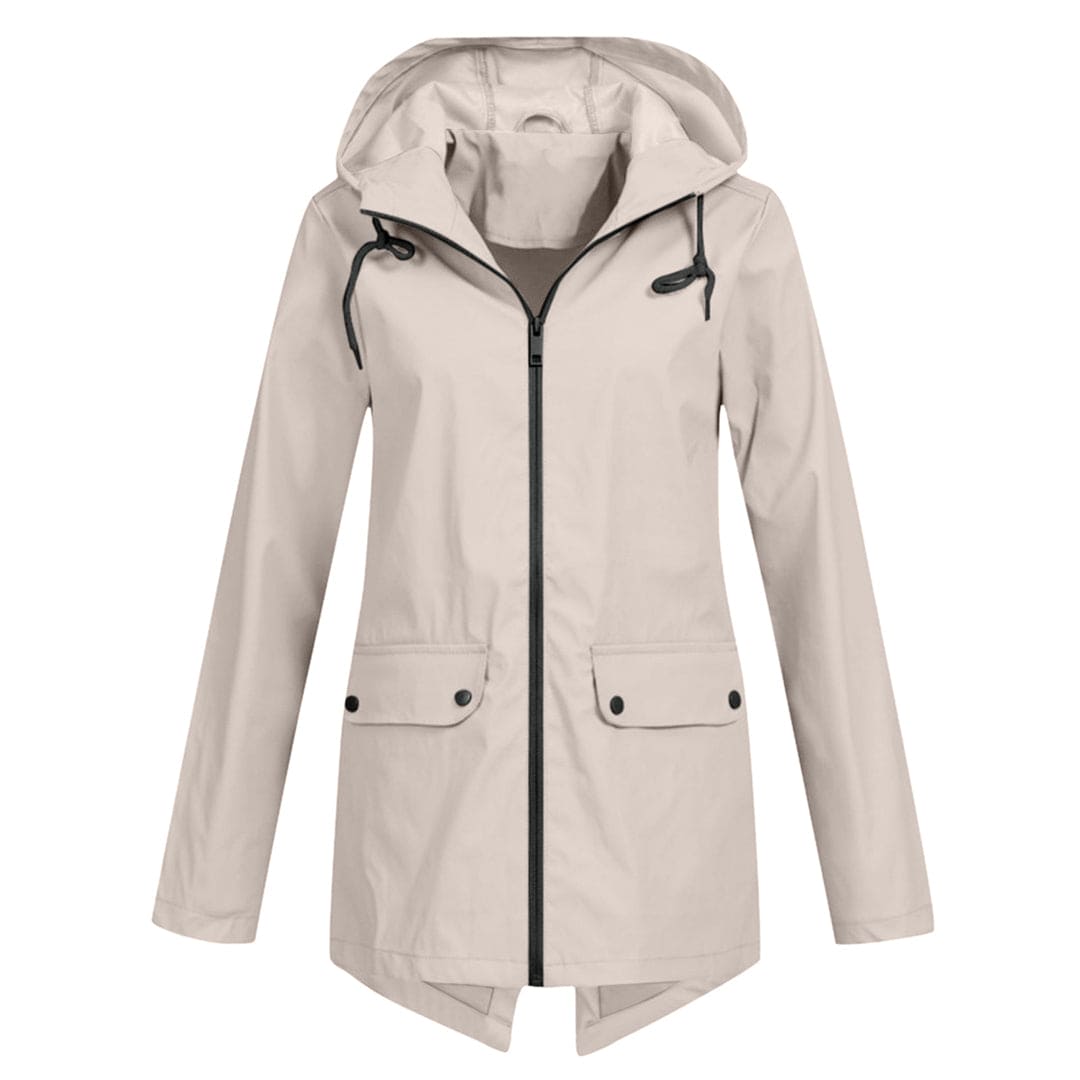 Lightweight rain jacket with hood