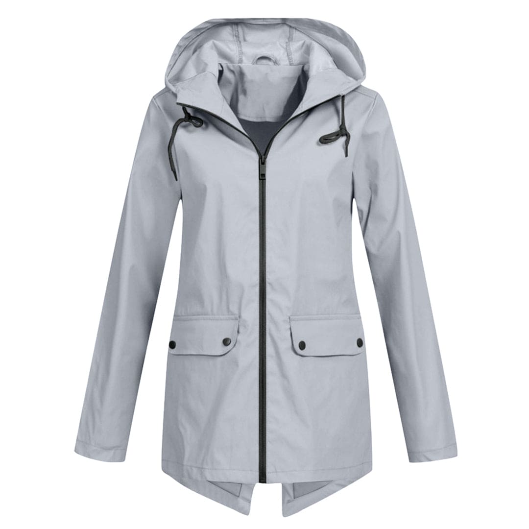 Lightweight rain jacket with hood