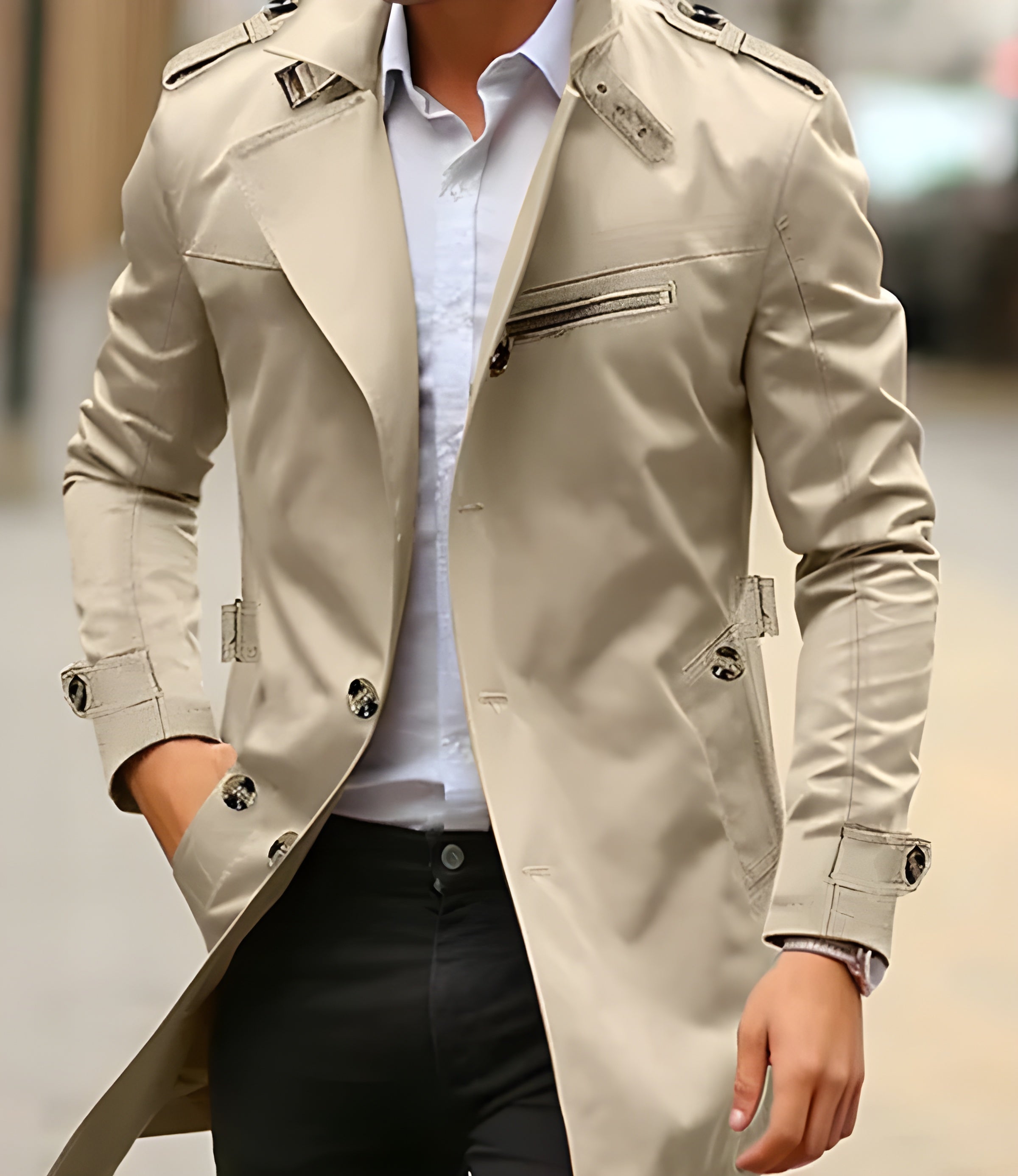 Elegant and stylish men's coat