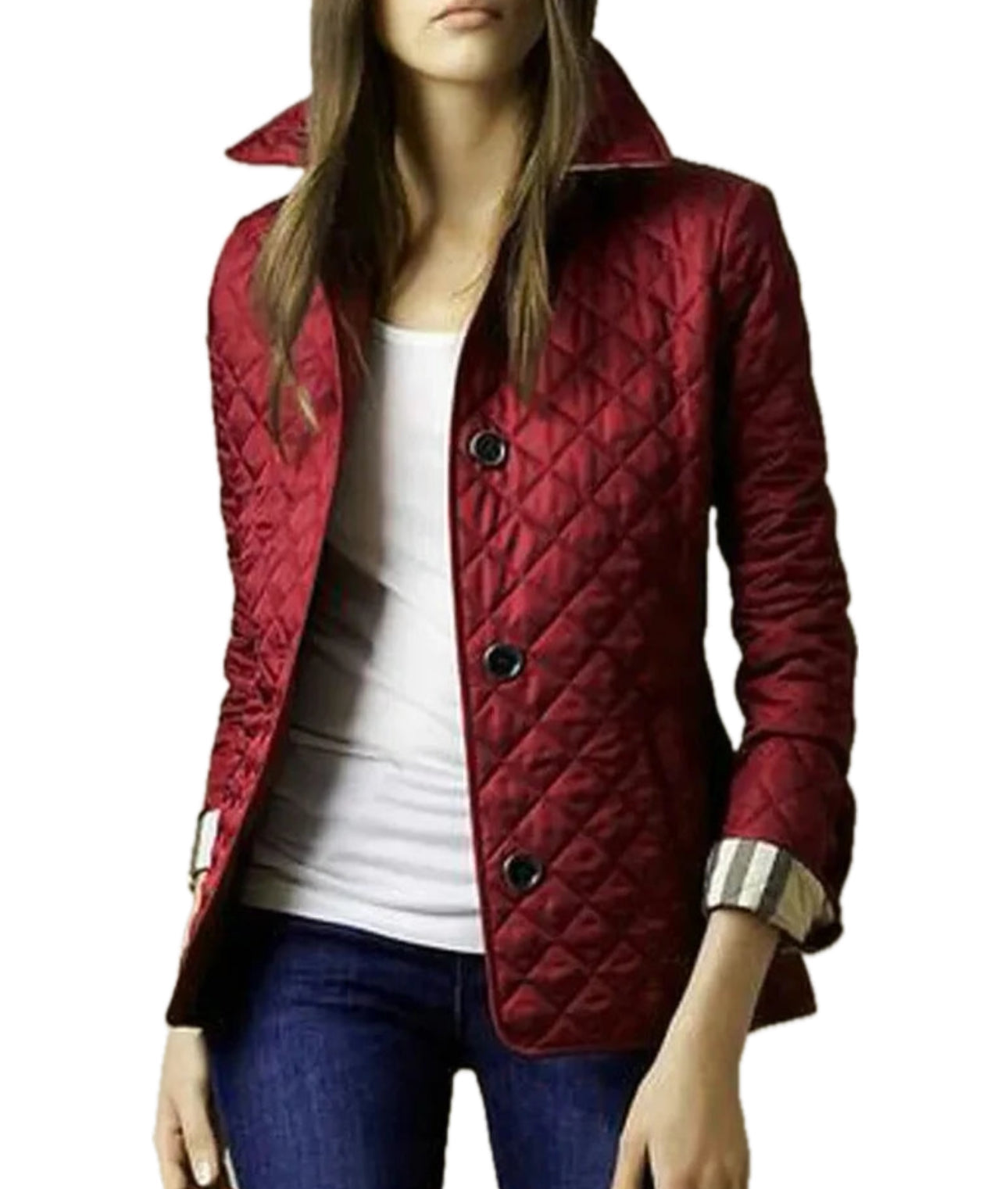 Full Sleeve Plaid Blazer Coat for women