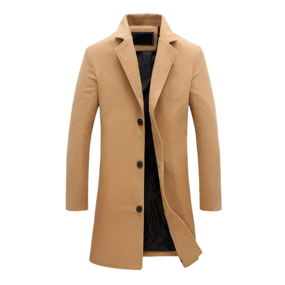 Long winter jacket for men