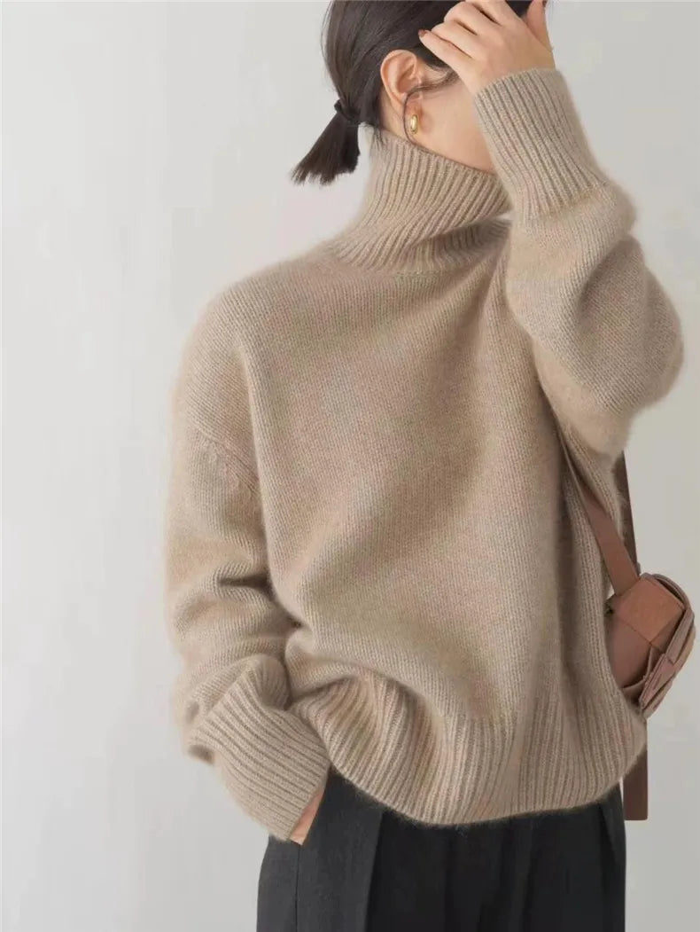 Cashmere Roll Neck Jumper