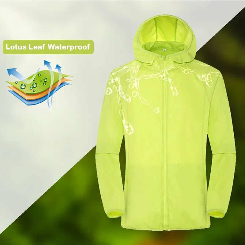 Unisex Waterproof Windbreaker