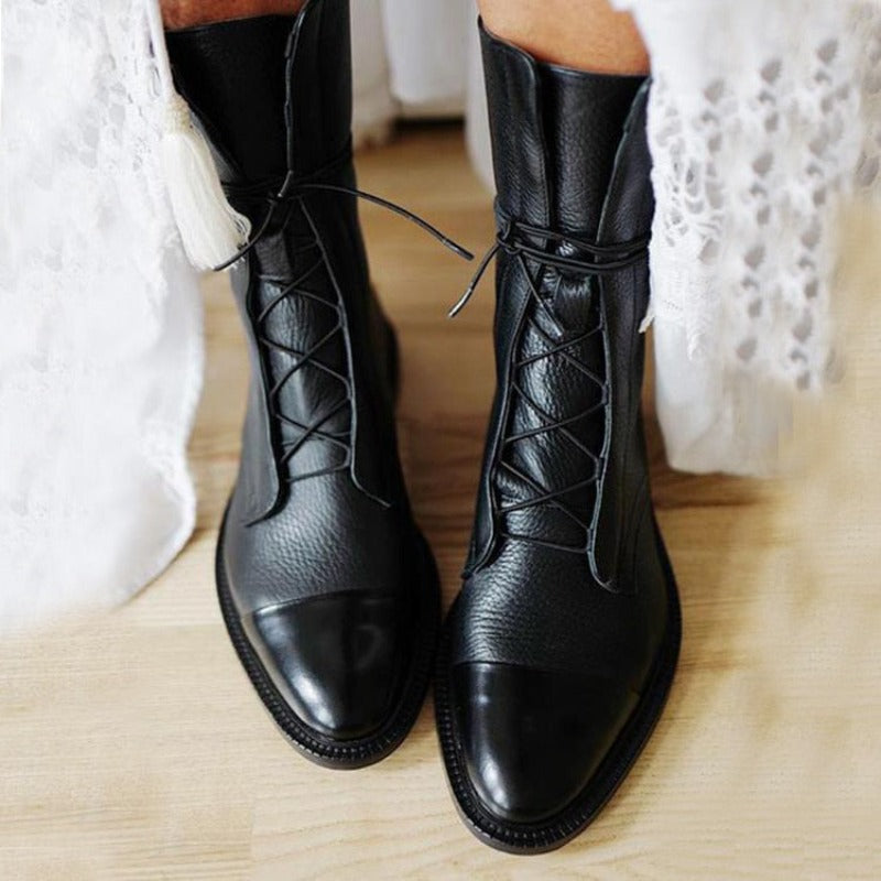 Lika - Elegant Lace-up Boots