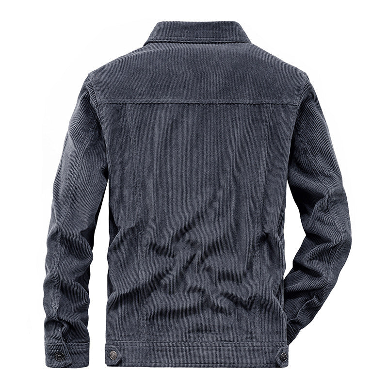 Fashionable corduroy jacket for men