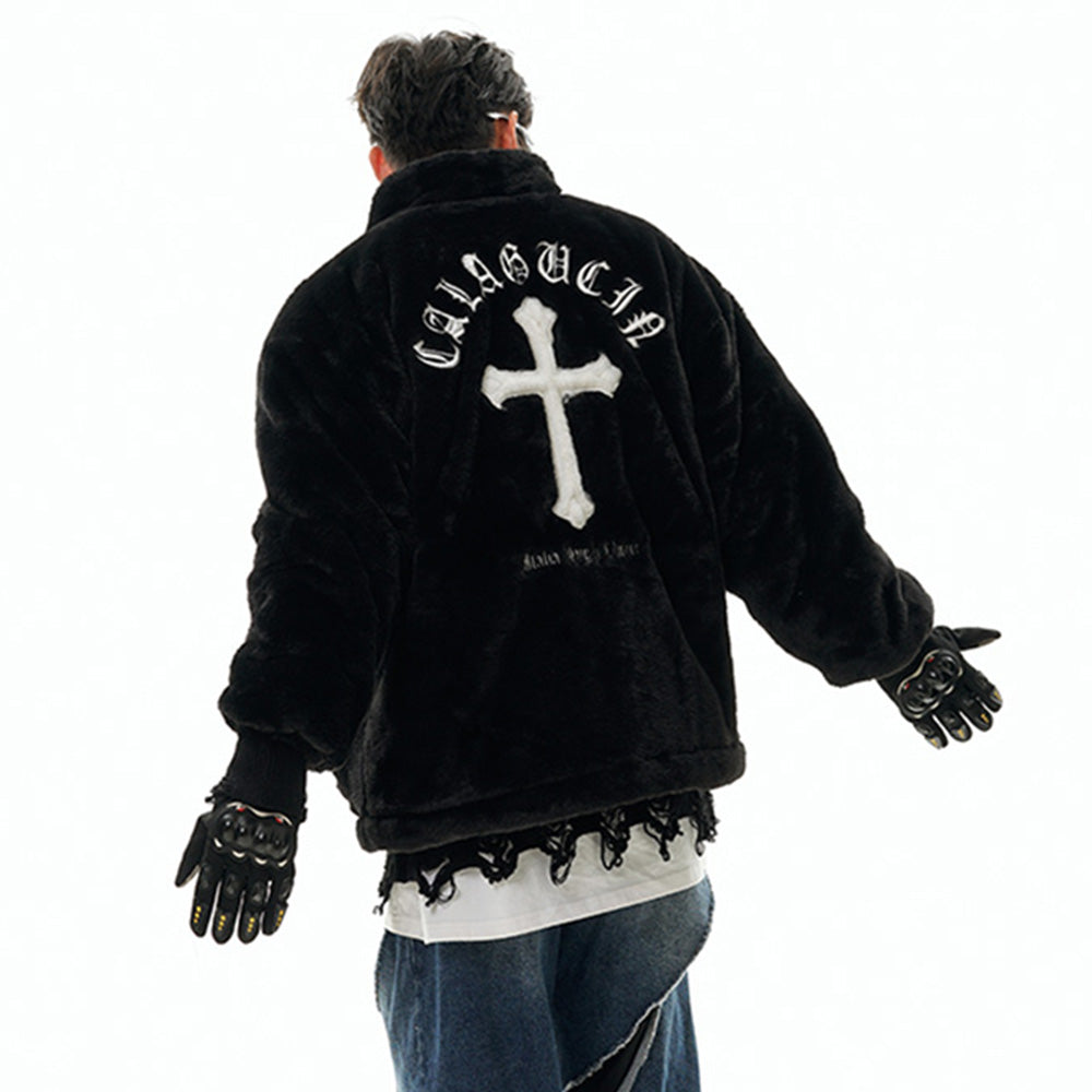 Embroidered Cross Unisex Jacket