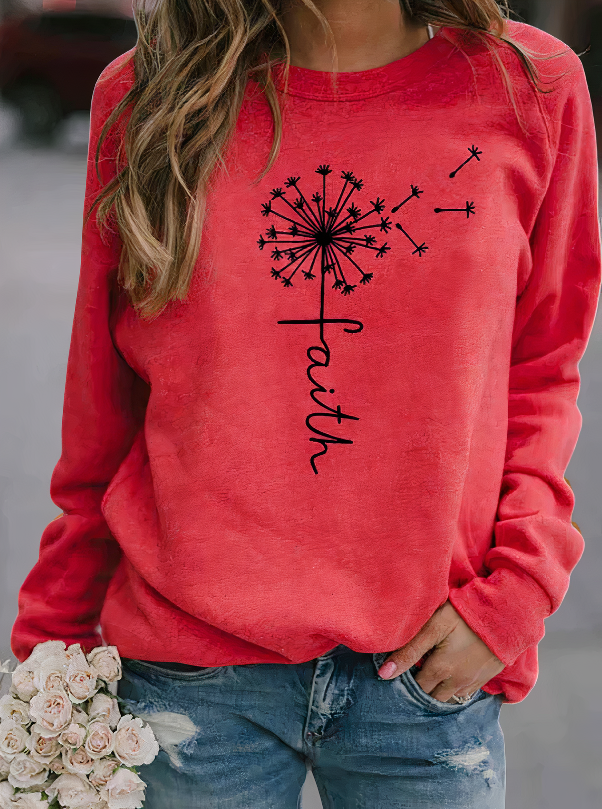 Modern graphic sweatshirt for women