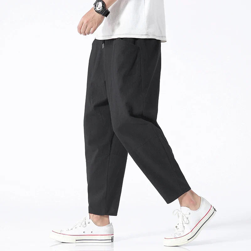 Comfortable ankle-length trousers for men