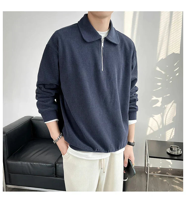 Elegant British-style jumper for men