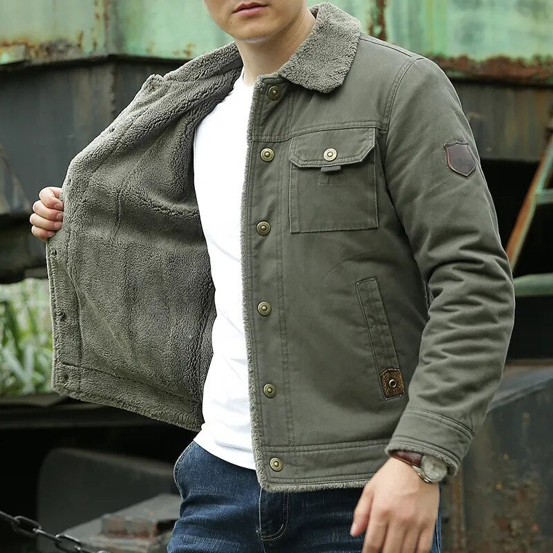 Warm, fashionable jacket for men