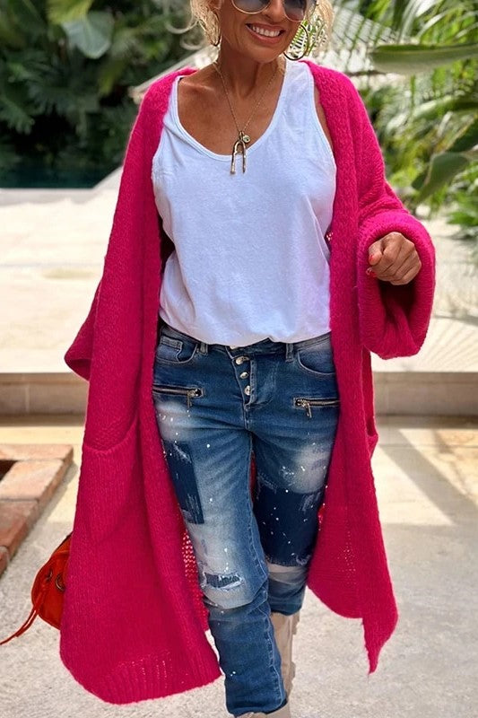 Long Knitted Cardigan for women