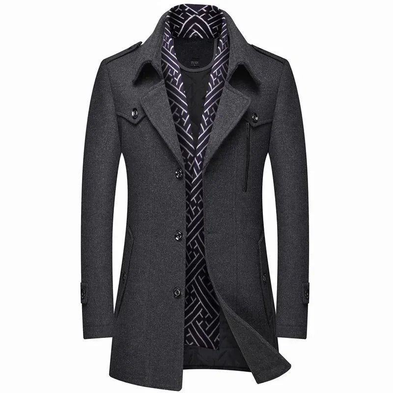 Elegant men's winter coat