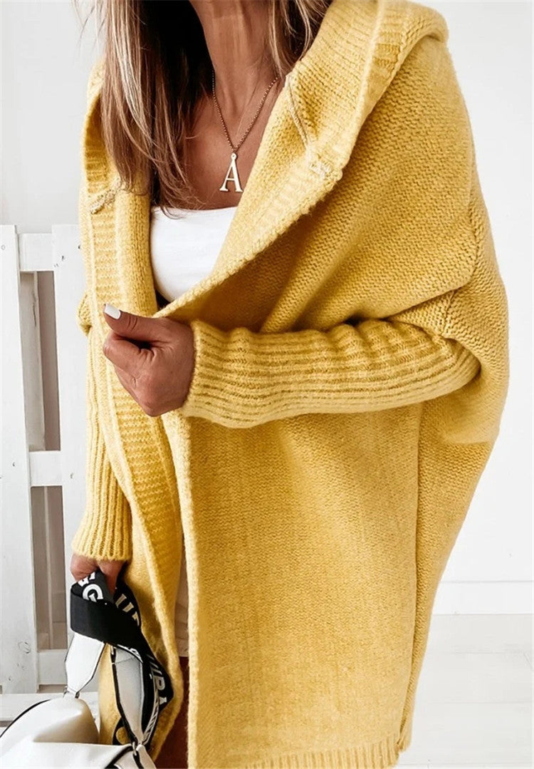 Oversized Hooded Cardigan