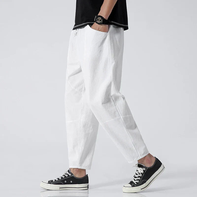 Comfortable ankle-length trousers for men