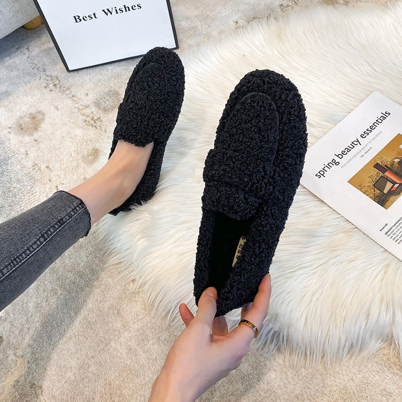 Plush Loafers for women