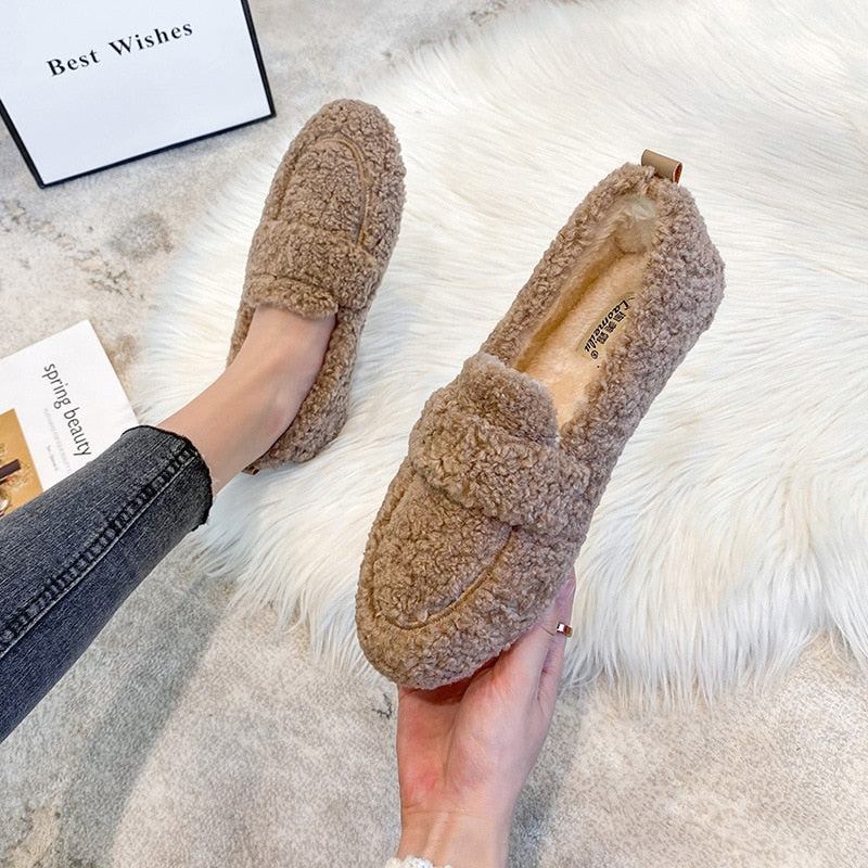 Plush Loafers for women