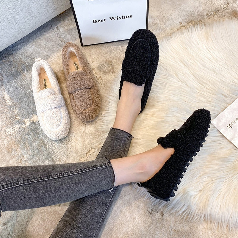 Plush Loafers for women