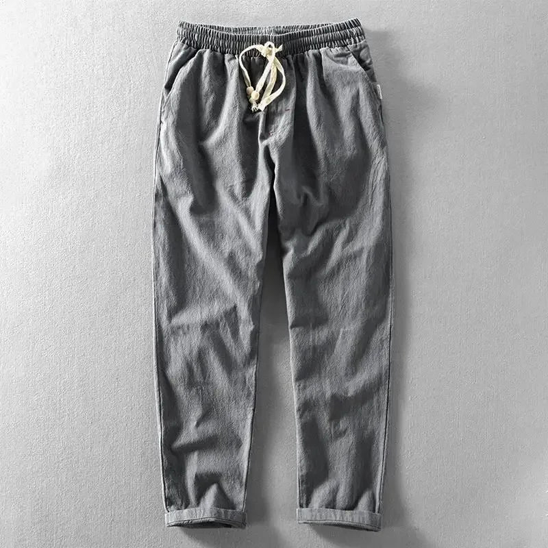 Linen summer trousers for men