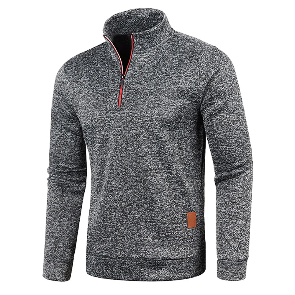 Men's sweatshirt with half zip