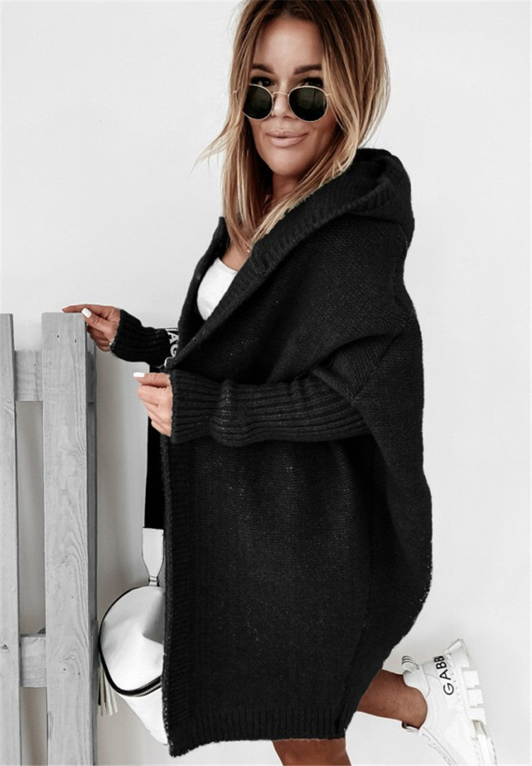 Oversized Hooded Cardigan