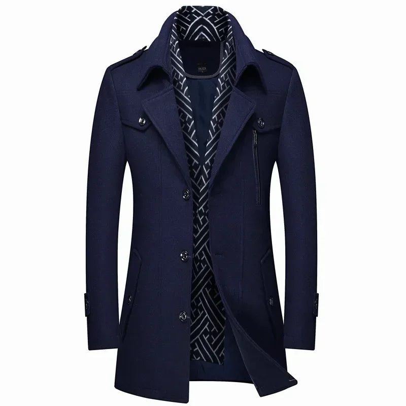 Elegant men's winter coat