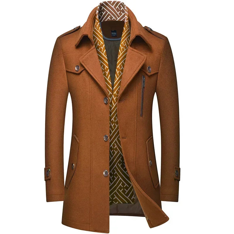 Elegant men's winter coat