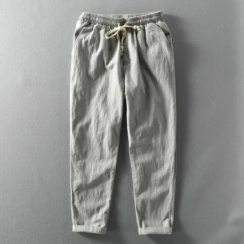 Linen summer trousers for men