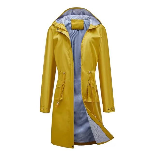 Waterproof fashionable women's trench coat