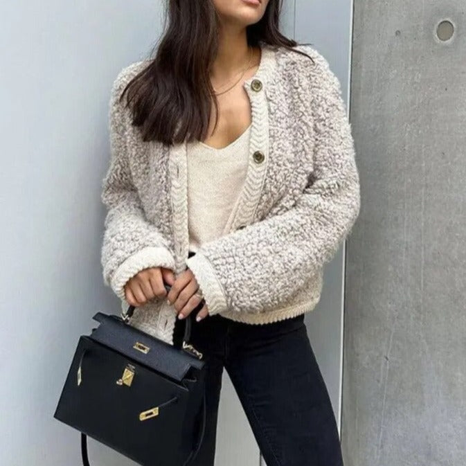 Christine - Teddy Knit Jacket