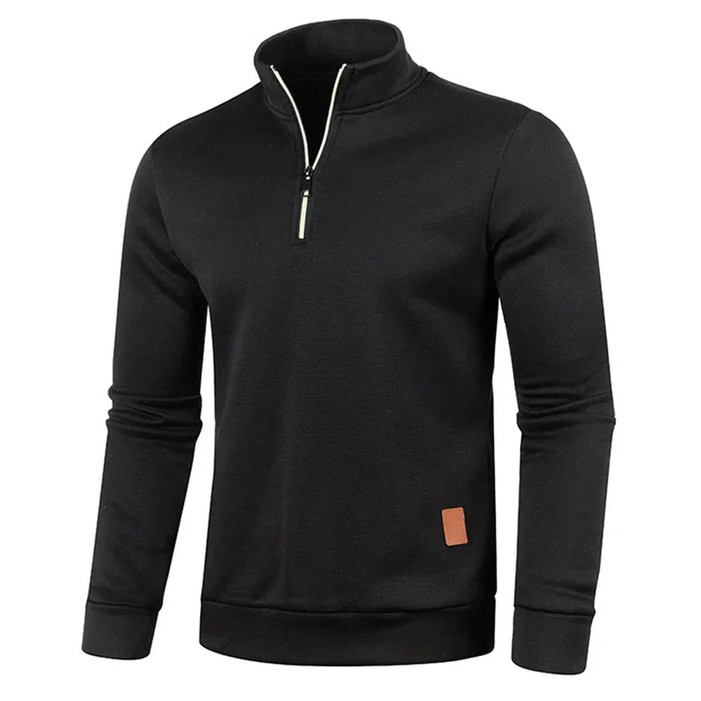 Men's sweatshirt with half zip