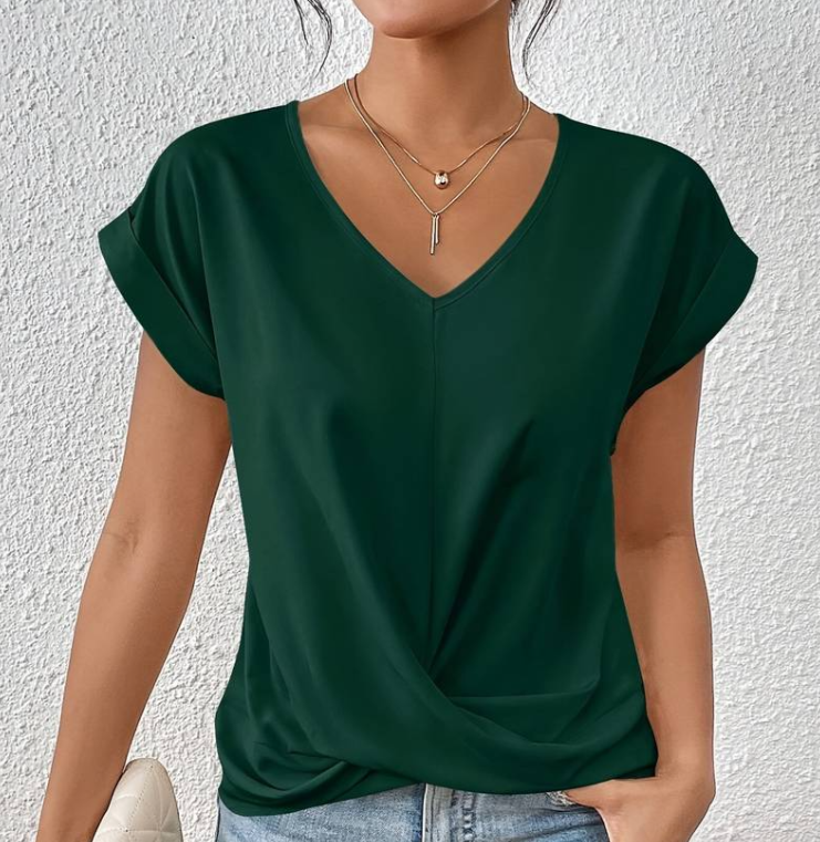 Elegant V-neck Blouse for women