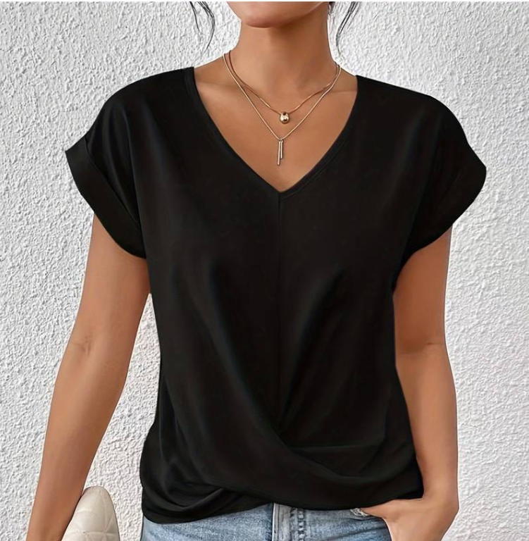 Elegant V-neck Blouse for women