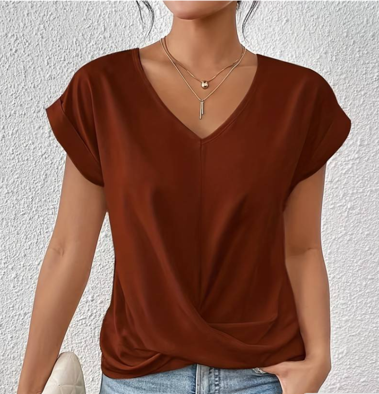 Elegant V-neck Blouse for women