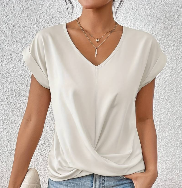 Elegant V-neck Blouse for women