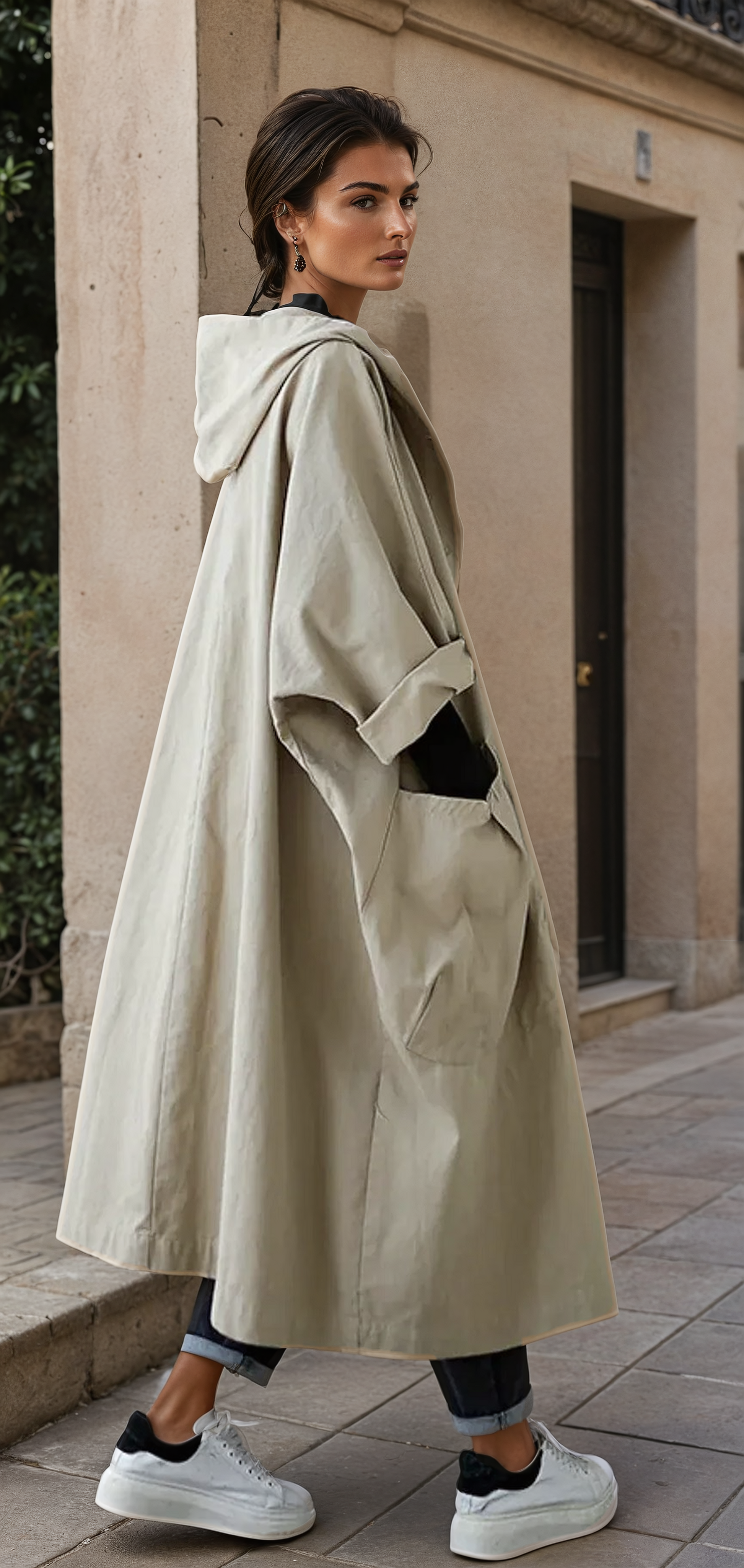 Elegant trench coat for women