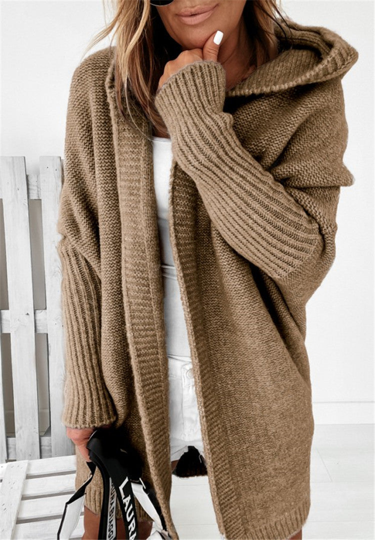 Oversized Hooded Cardigan