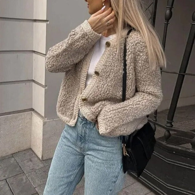 Christine - Teddy Knit Jacket