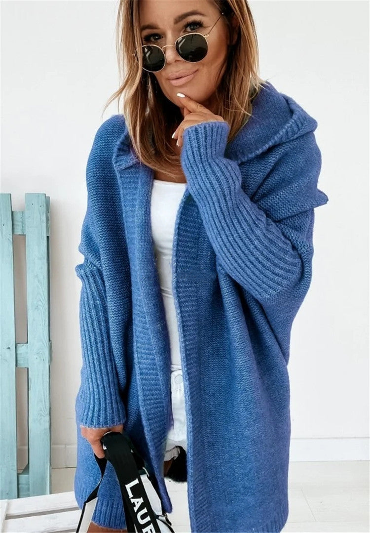 Oversized Hooded Cardigan