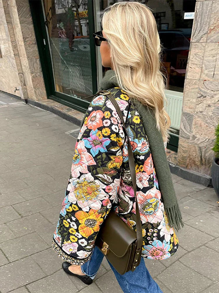 Flower Print Jacket for women