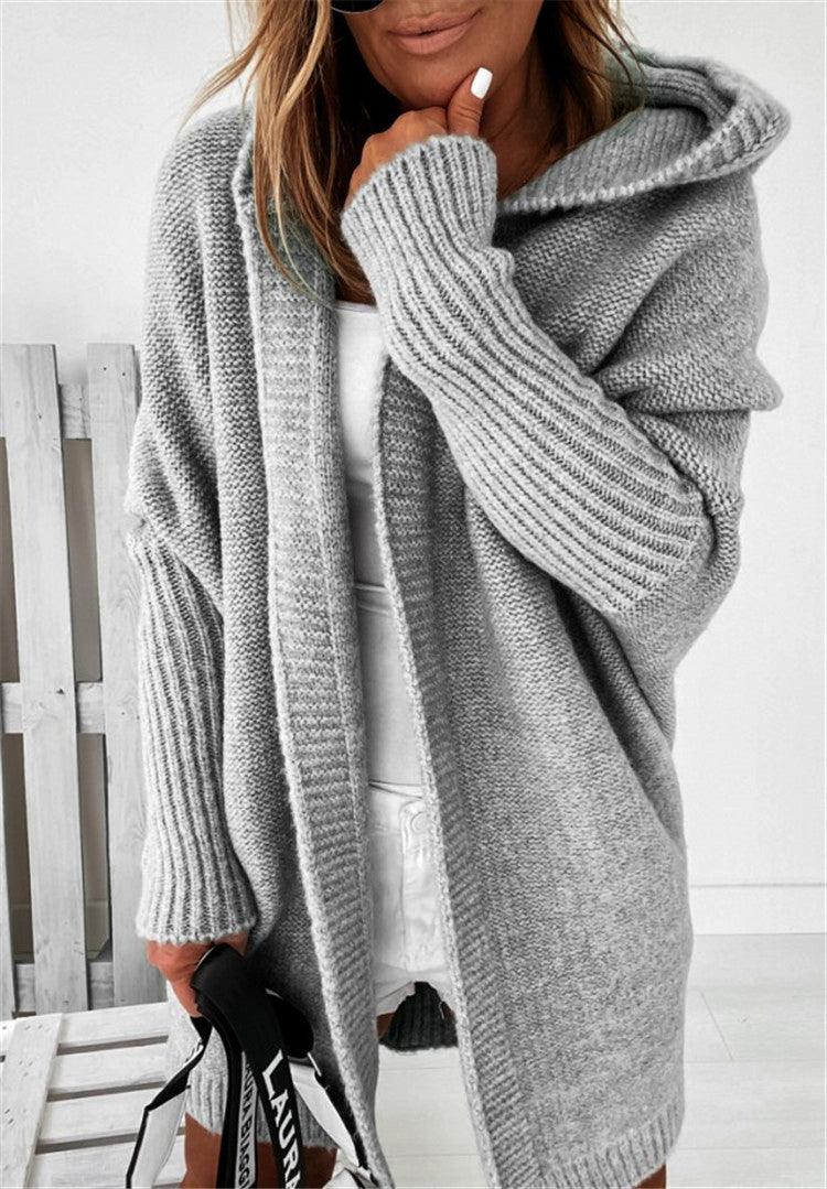 Oversized Hooded Cardigan