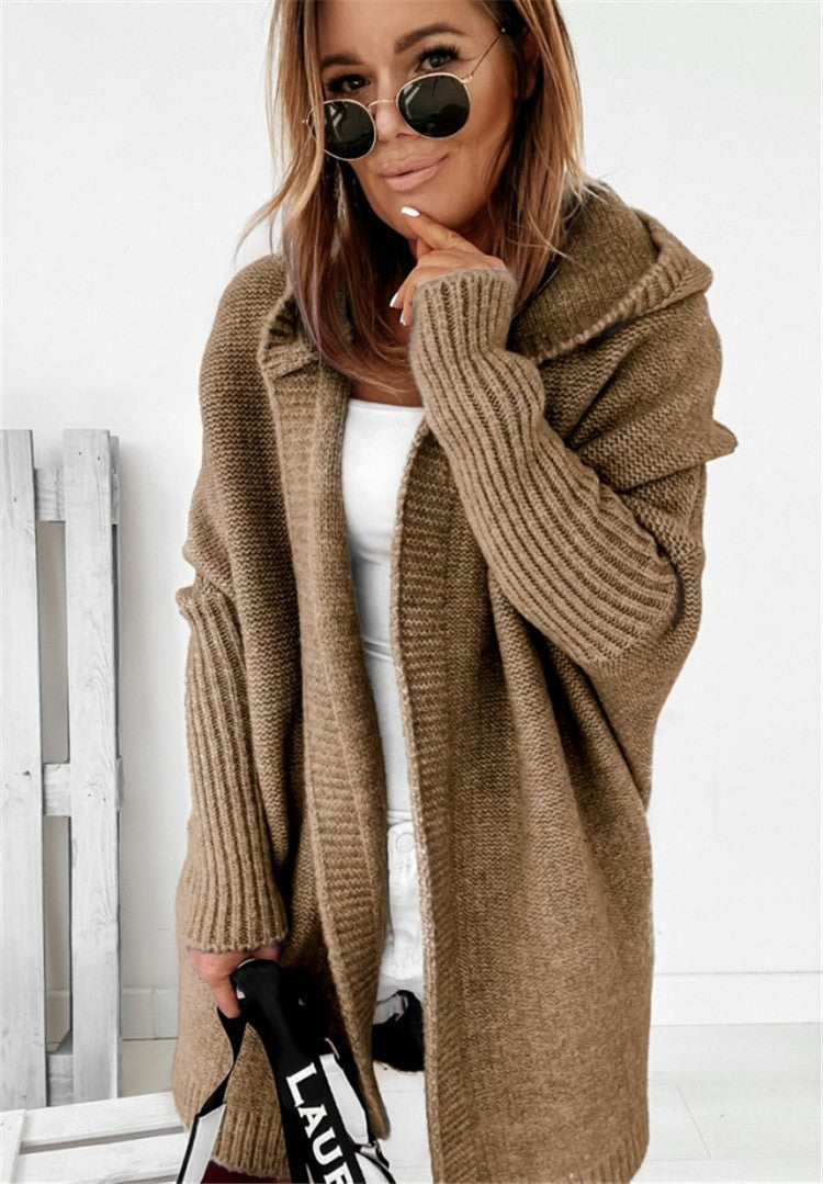 Oversized Hooded Cardigan