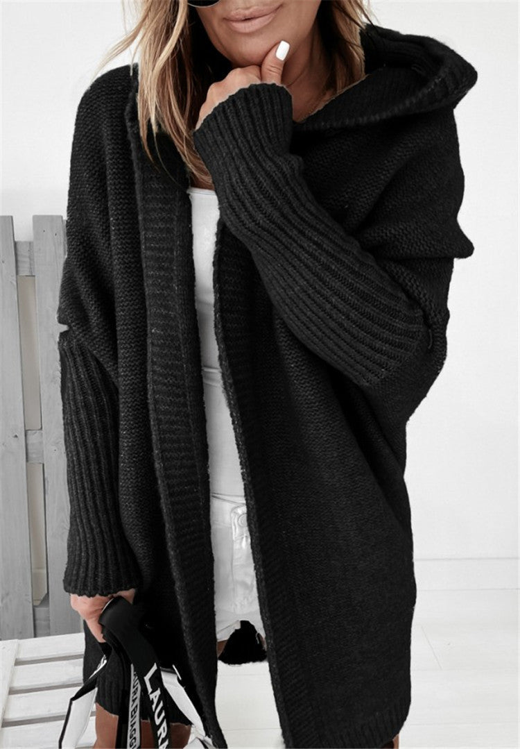 Oversized Hooded Cardigan