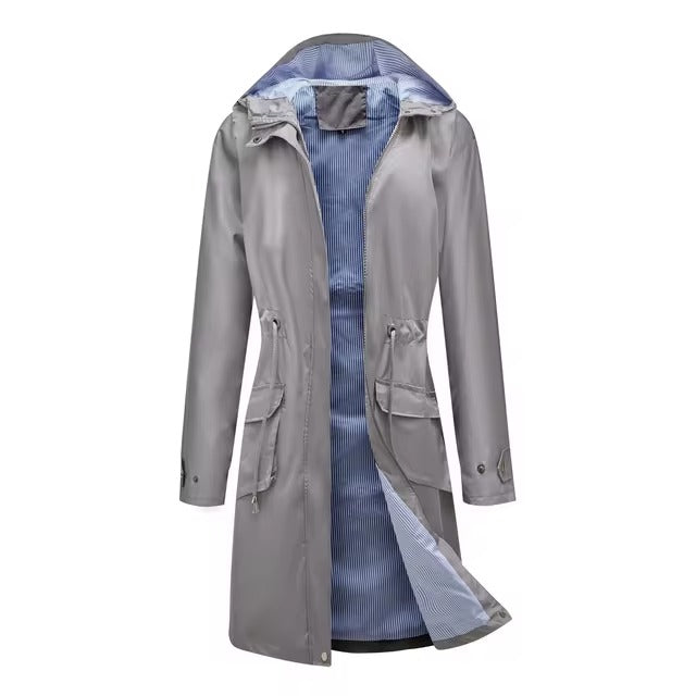 Waterproof fashionable women's trench coat