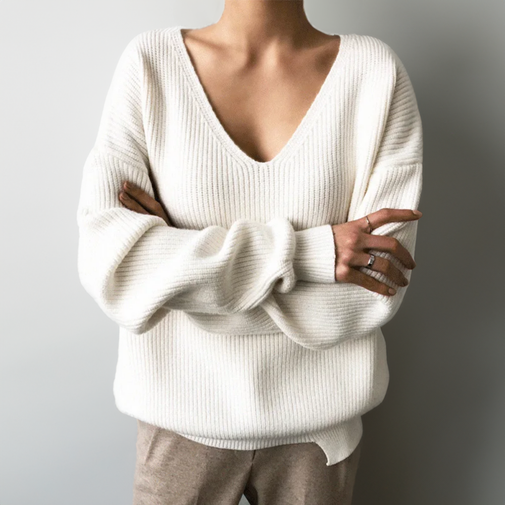 Ambroisé couture jumper in soft layered knit