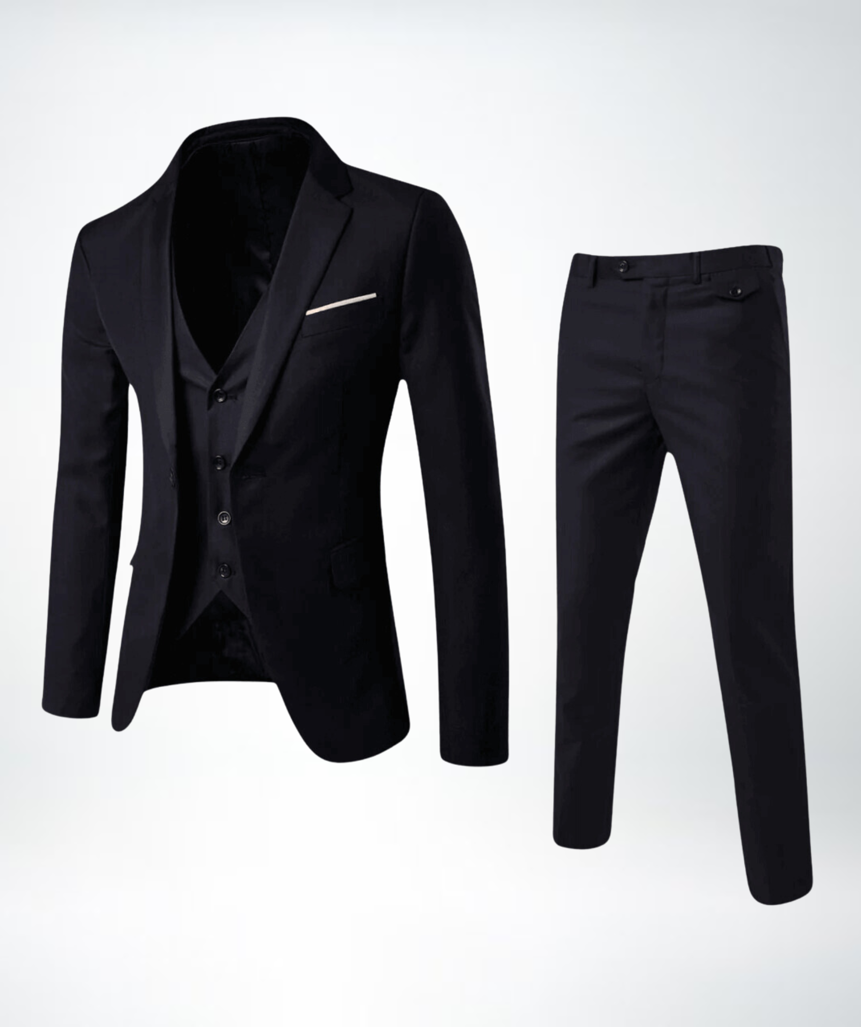 Three-piece men's suit