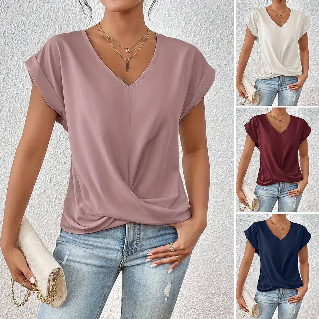 Elegant V-neck Blouse for women