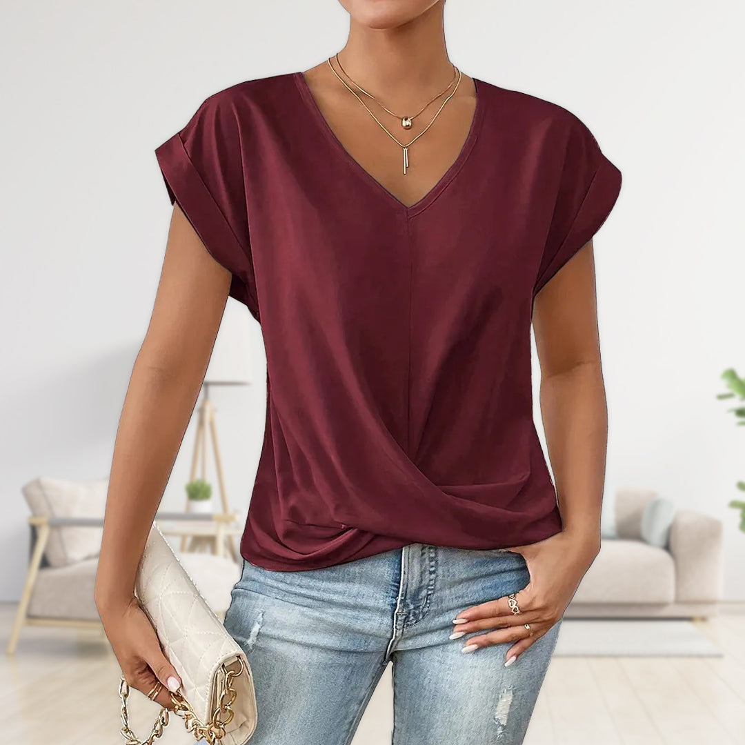 Elegant V-neck Blouse for women