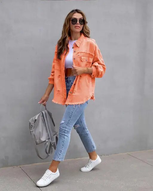 Oversized jacket for women